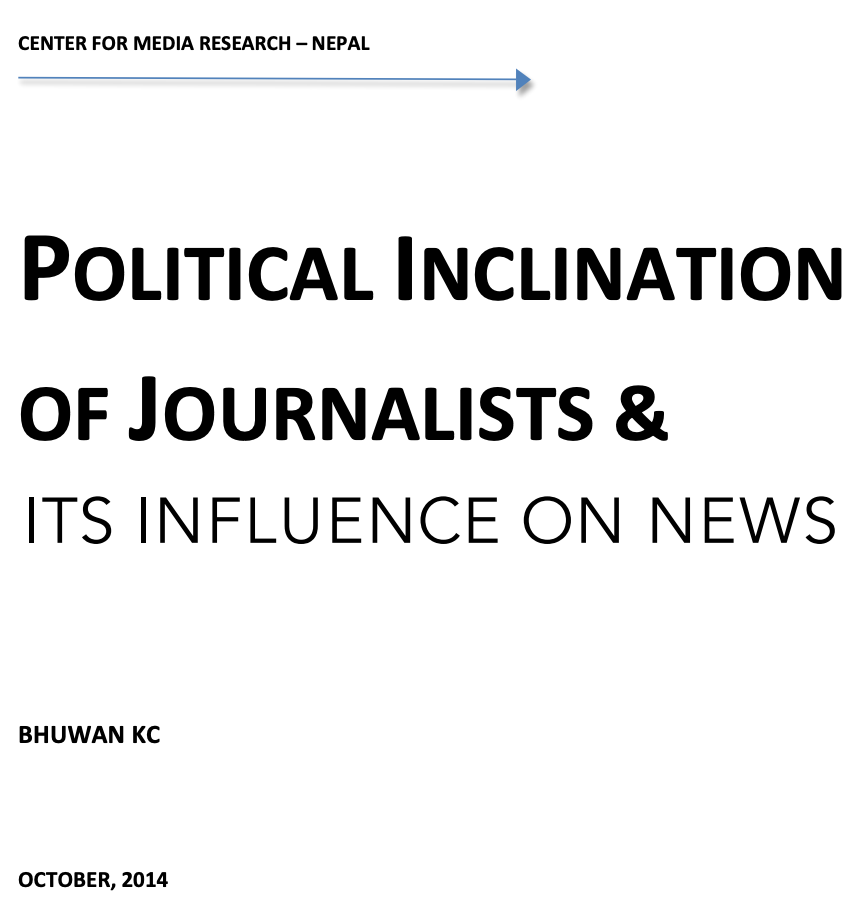 Political Inclination of Journalists & Impact on News
