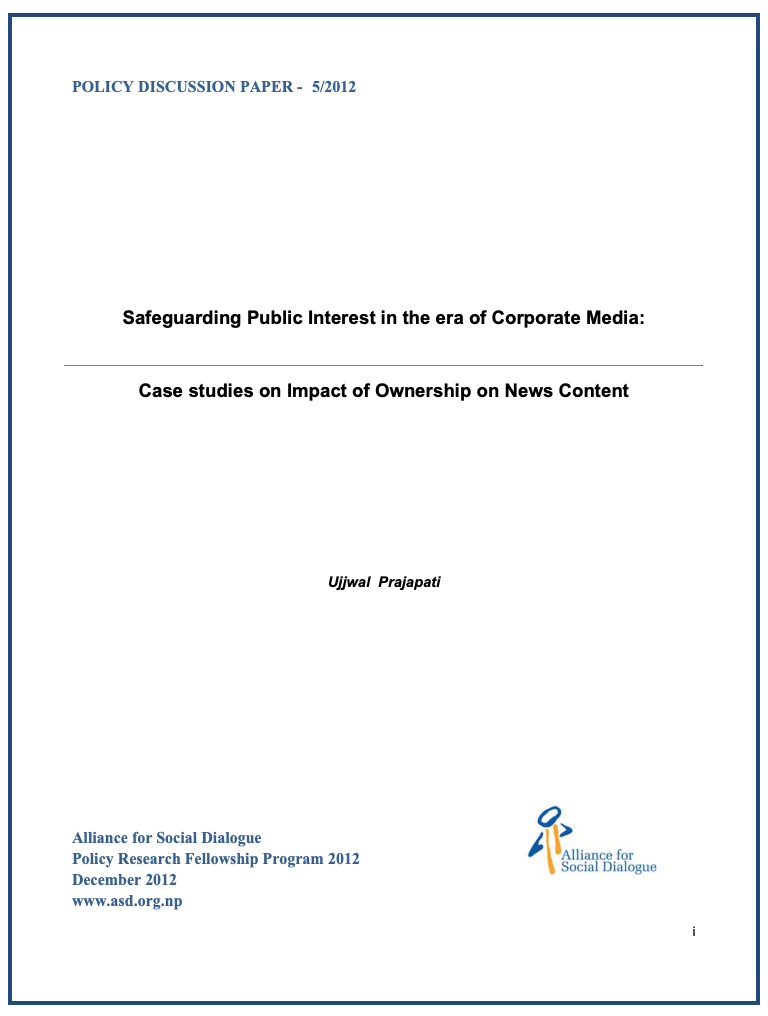 Safeguarding Public Interest in the era of Corporate Media